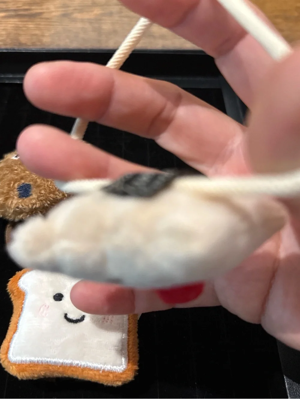 Kawaii Plush Toast & Cookie Hair Ties - Cute Face Set